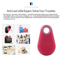 Anti-lost Bluetooth-compatible Tracer Alarm Locator Tracker Device (Pink)