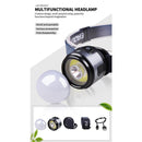 4 in 1 Waterproof XPG+COB LED Cap Hat Light Hiking Camping Working Headlamp