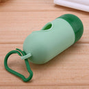 Pet Dog Garbage Clean up Bag Holder Dispenser + Poop Bags Set(Light Green) Newly