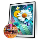 Diamond Painting DIY Daisy Butterfly Full Round Drill Rhinestone Picture