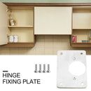 Stainless Steel Cabinet Cupboard Furniture Hinge Repair Plate Accessories Kit