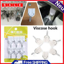 6pcs Viscose Hook Strong Wall Stickers Towel Holder Kitchen Bathroom Home Gadget
