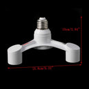 3 In 1 E27 To 3E27 Base Socket Splitter LED Light Lamp Bulb Adapter Holder Newly