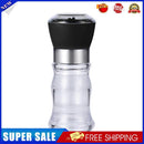Kitchen Manual Grinding Bottle Pepper Grinder Spice Seasoning Jar (Black)