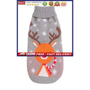 Dog Sweaters - Elk Pattern Turtleneck Pet Knitwear for Small Medium Dogs Cats