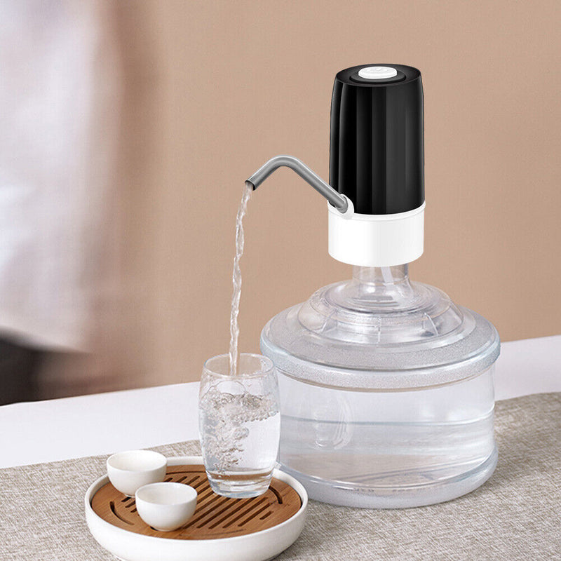 Water Bottle Electric Drinking Water Pump Dispenser Auto Switch (Black) Newly