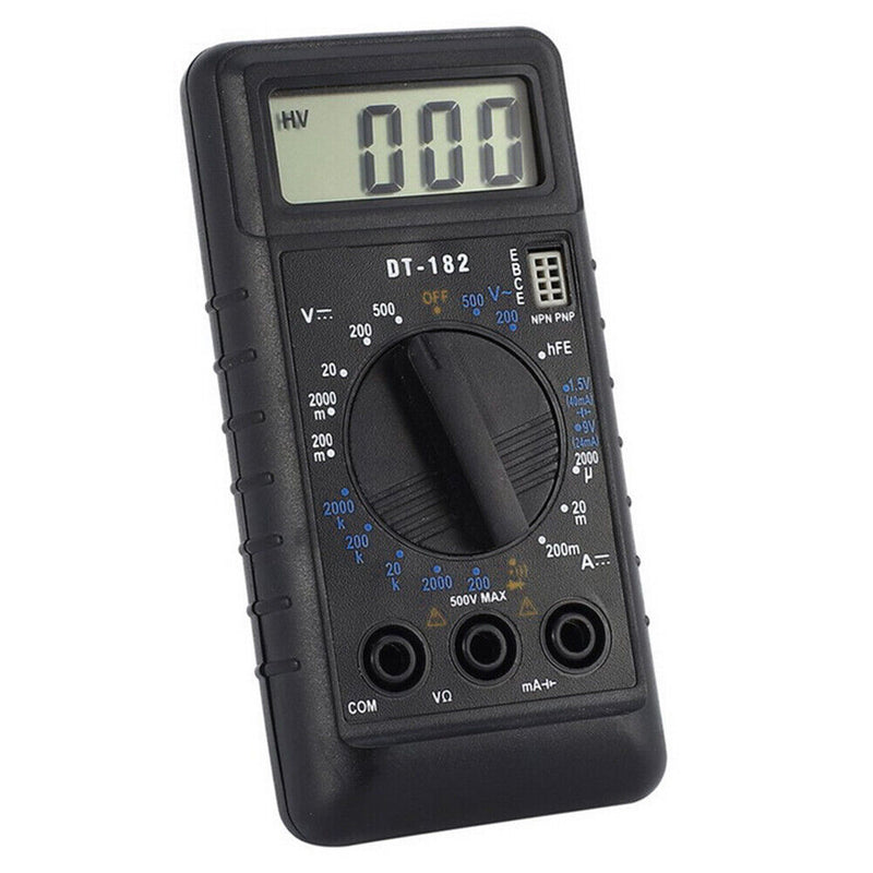 Mini DMM Digital Multi Meter OHM Test Voltmeter Ammeter with Buzzer (Blue)