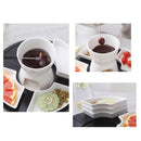 Hot White Dishes Forks Ceramic Pot Chocolate Fondue