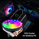 SNOWMAN 4 Heat Pipe CPU Cooler PWM 4 Pin PC Radiator Quiet Cooler Fan (RGB)