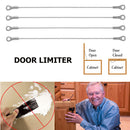 4pcs Stainless Steel Door Cabinet Restraint Braided Cable Hinge Limiter Newly