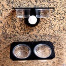 Reptile Dual Purpose Water Food Pot Gecko Bread Insect Feeding Bowl (B)