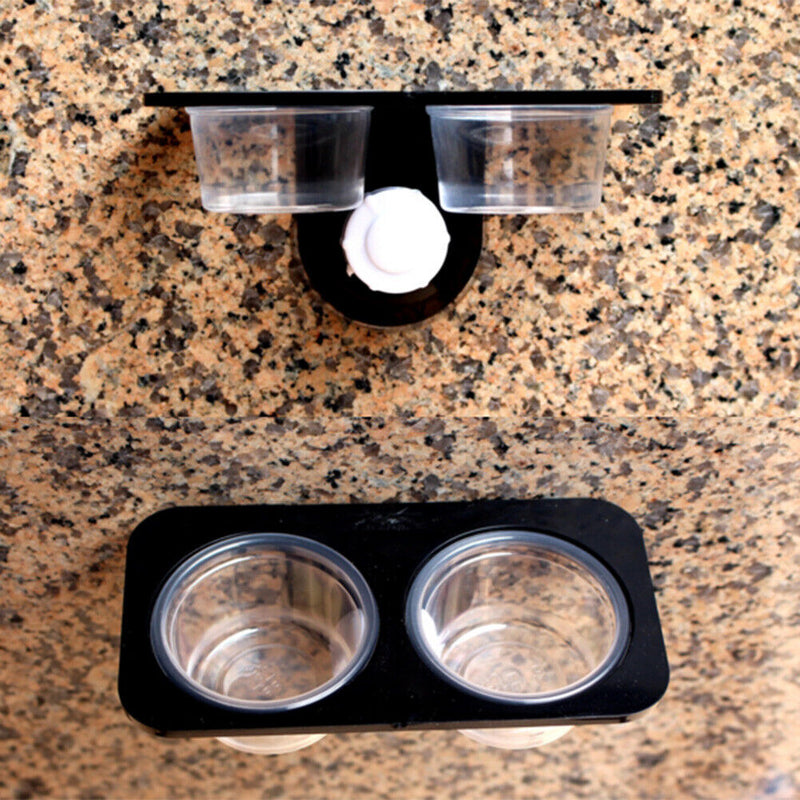 Reptile Dual Purpose Water Food Pot Gecko Bread Insect Feeding Bowl (B)