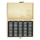 50pcs Coin Holder with Storage Box Round Capsules Coin Display Case Organizer
