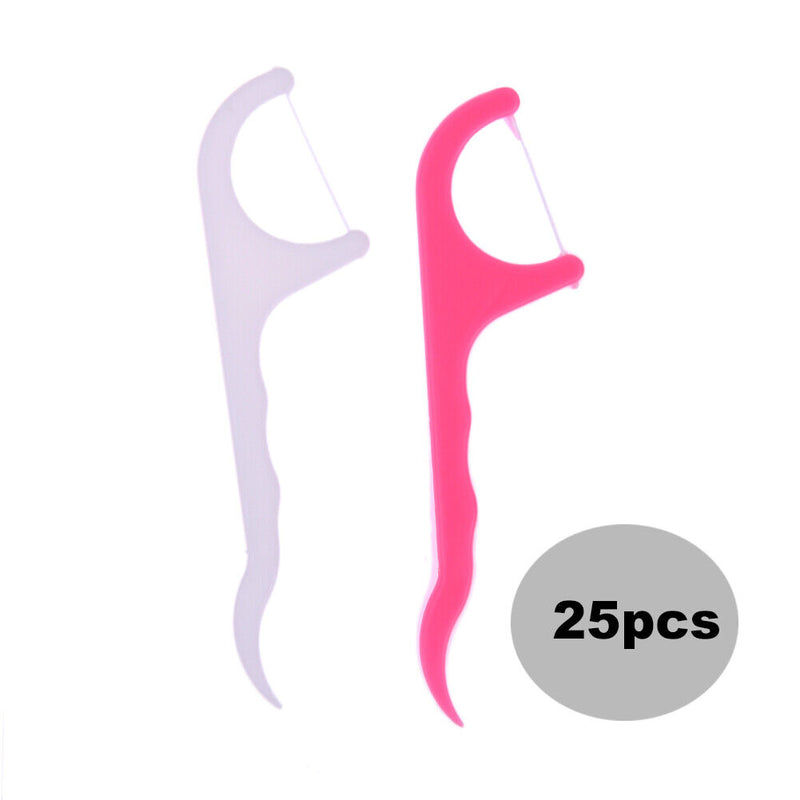 25pcs Dental Picks Toothpicks Stick Oral Health Care Tooth Clean
