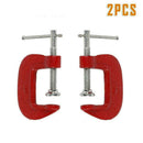 2Pcs G Clamp Set Small Heavy Duty Screw C Clamps For Wood A9C8 & Work Metal S5F3
