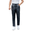 Outdoor Windproof Drawstring Down Pants Skiing Thickened Climbing Warm Trousers