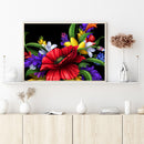 Full Round Drill Diamond Painting Kit Flowers Rhinestone Drawing Art Home Decor