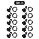 10pcs Fishing Hook Keeper for Fishing Rod Pole Lures Safety Holders (Black)