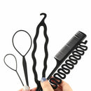 Hair Pin Portable Hair Braid Tool Twist Curler Bun Roller Maker Hair Styling