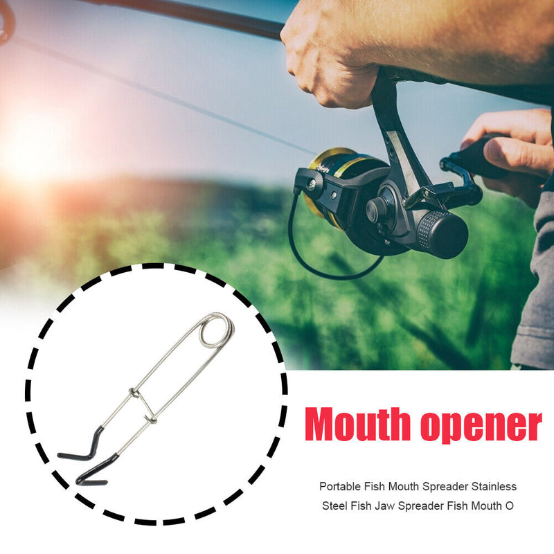 7 inch Fish Mouth Spreader Portable Stainless Steel Jaw Spreader Fishing Tool
