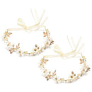 Floral Garland Bride Daisy Headwear Crystal Flower Hairband Crown Headband