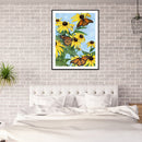 5D Diamond Painting Kit Daisy and Butterfly Full Round Drill Rhinestone DIY W