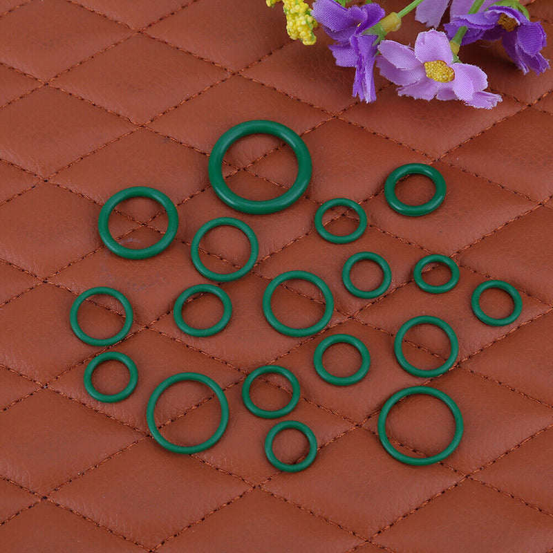 265pcs Universal 18 Size Car Air Conditioner O Ring Seal Circle Kit (Green)