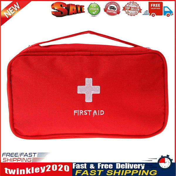 Travel Portable First Aid Emergency Medical Large Survival Bag Wrap(Red) Newly