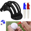 Ball Triple Track 3  Line Marker with 2 Pen Golf Mark Stencil Golf Ball Marker