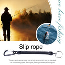 Retractable Spring Rope Camping Anti-lost Keychain Fishing Lanyard (Black) Newly