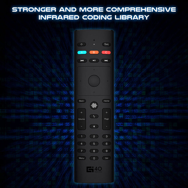 G40S 2.4G Wireless Air Mouse Voice Remote for PC Projector Android TV Box STB