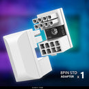 ATX 8 Pin Female To 8 Pin Male 180 Degree Adapter Computer Parts for Video Card