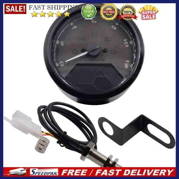CS-363 Universal Waterproof Digital Fuel Meter Motorcycle Speedometer Tachome