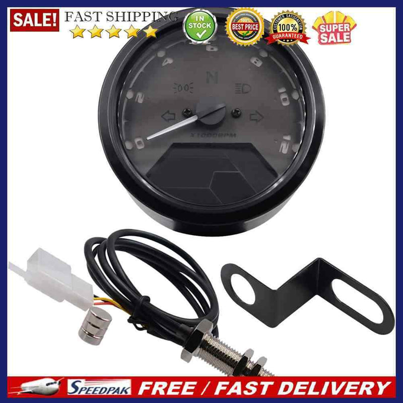 CS-363 Universal Waterproof Digital Fuel Meter Motorcycle Speedometer Tachome