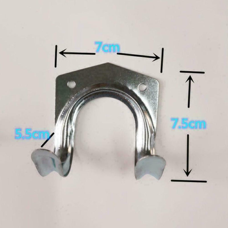 5* Piece Steel Hook Set Garden Shed Tools Brooms Tidy Clip V6G5 Hanging B0X7