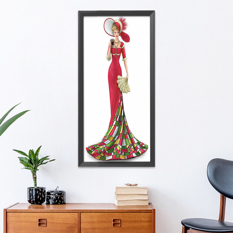 14CT Counted Cross Stitch DIY Noblewoman Embroidery Needlework Home Decoratio