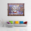 Christmas Snow Carriage  5D Diamond DIY Painting Craft Kit Home Decor