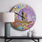 30 x 30cm Metal Tin Diamond Painting Clock DIY Owl Rhinestone Picture Wall Decor
