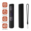 TV Stick Silicone Case with Lanyard Remote Controller Protector (Black)