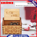 Creative Wooden Hand Crank Birthday Party Living Room Decoration Clock