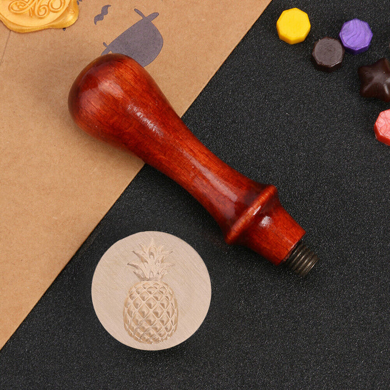 Brass Round Fire Lacquer Seal Head Elegant Wax Seal Stamp DIY Art Craft Gift
