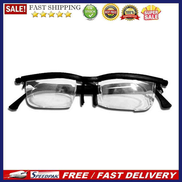 Dial Adjustable Variable Focus Glasses for Reading Distance Vision Eyeglasses