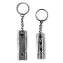 150dB Volume Double Tube Whistle Survival High Decibel Whistle (Black)