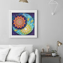 5D DIY Diamond Painting Moon Mandala Partial Special Shape Drill Rhinestone Art