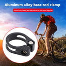 Mountain Bike Seatpost Clamp CNC Road Bicycle Seat Tube Clip (Black 34.9mm)