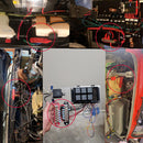 DC 48V 12P Wiring Bars Busbar with Covers + Ring Terminals for Automobiles Yacht