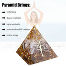 Crystal Pyramid Healing Energy Meditation Crystals Home Office Decor (F)