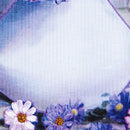 Room Purple Flower DIY Wall Decor Cross Stitch Hanging Pictures Embroidery Set