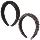 Padded Baroque Women HairHoop Rhinestone hairband Handmade Headdress Head wrap