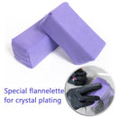 Suede Ceramic Coating Applicator Pad for Car Indoor Outdoor Detailing Purple